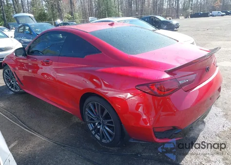 2017 Infiniti Q60 3.0T Red Sport 400 from USA, damaged, VIN JN1FV7ELXHM701238